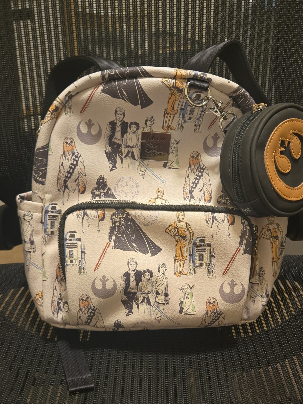 Loungefly Star Wars Character Print Mini Backpack - Cream and Black Accents